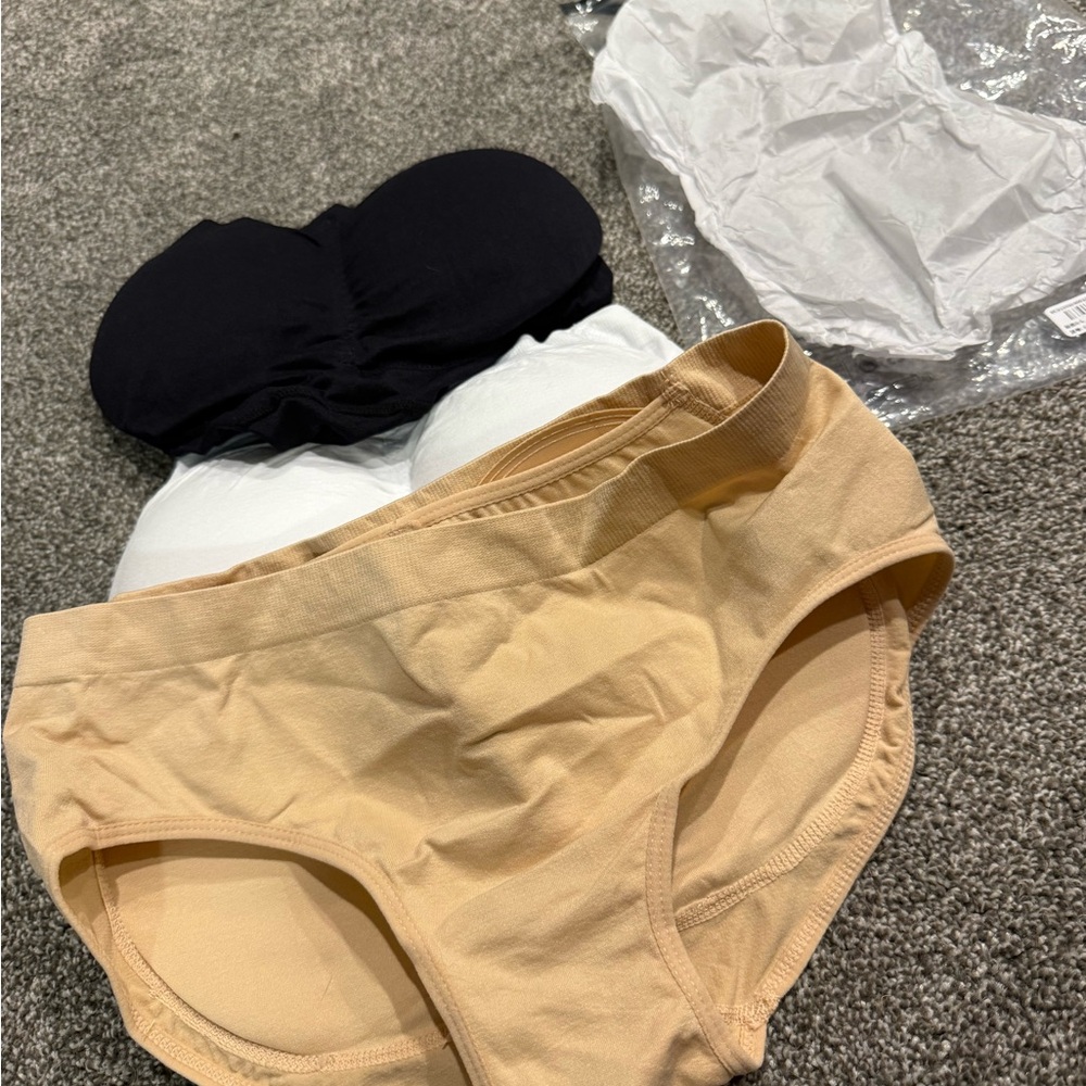 Women's booty lifting padded underwear- Black, White, Tan - Picture 3 of 5